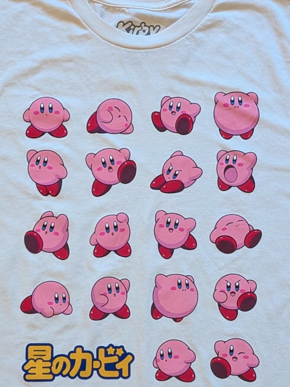 Kirby Graphic Tee XL White Nintendo Short Sleeve T-Shirt